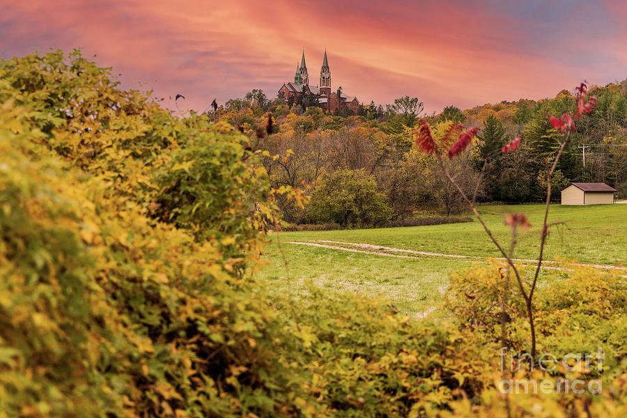 Holy Hill Fall colors 4 Photograph by Eric Curtin