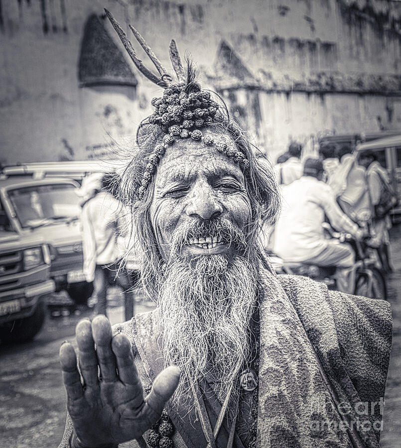 Holy Man from India Photograph by Stefano Senise