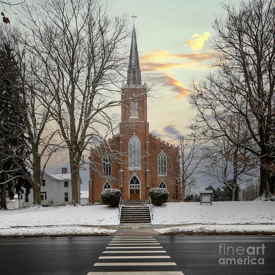 Holy Trinity Catholic Church Somerset Ohio Photograph by Brian Mollenkopf