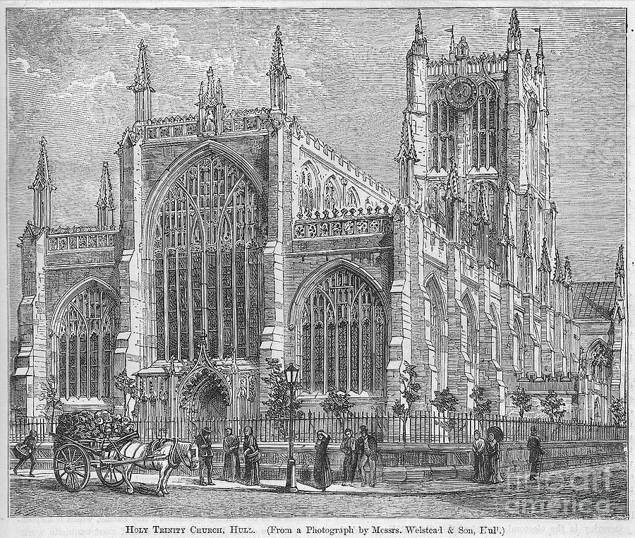 Holy Trinity Church, Hull, UK. Drawing by Mick Flynn - Pixels