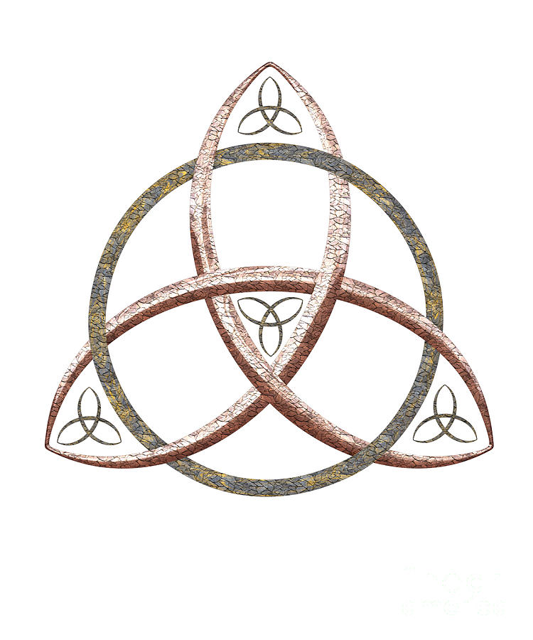 Holy Trinity Knot Triquetra Nordic Viking Symbol Digital Art by ...