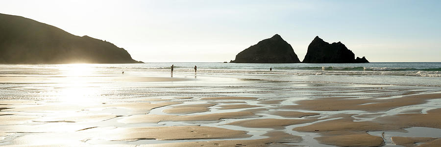 Holywell Beach and Gull Rock Cornwall 2 Photograph by Sonny Ryse