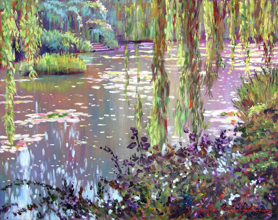 Homage to Monet Painting by David Lloyd Glover