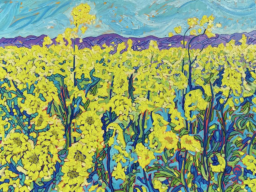 Homage to the Mustard Plant 3 Painting by Therese Legere