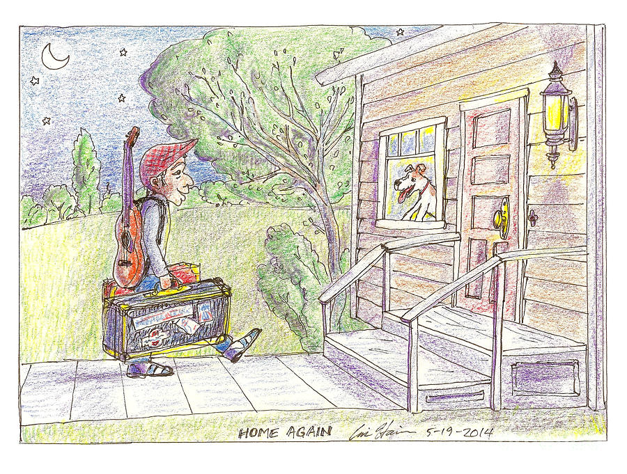 Home Again Drawing by Eric Haines