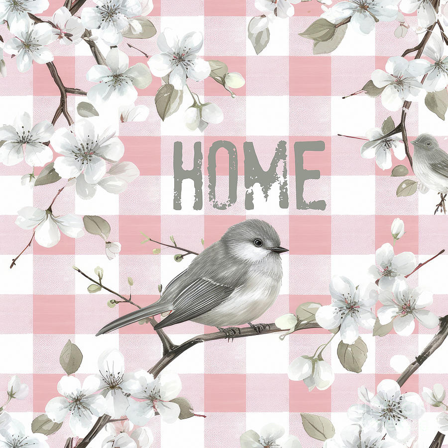 Home Blossom Pattern Painting by Tina LeCour