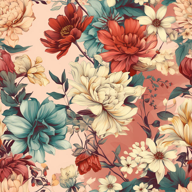 Home Decor Floral Patterns #1 Digital Art by Britten Adams