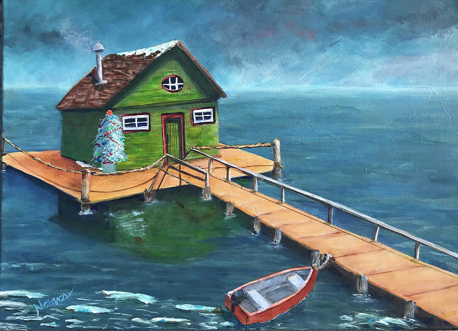 Home for the Holidays Painting by Deborah Naves