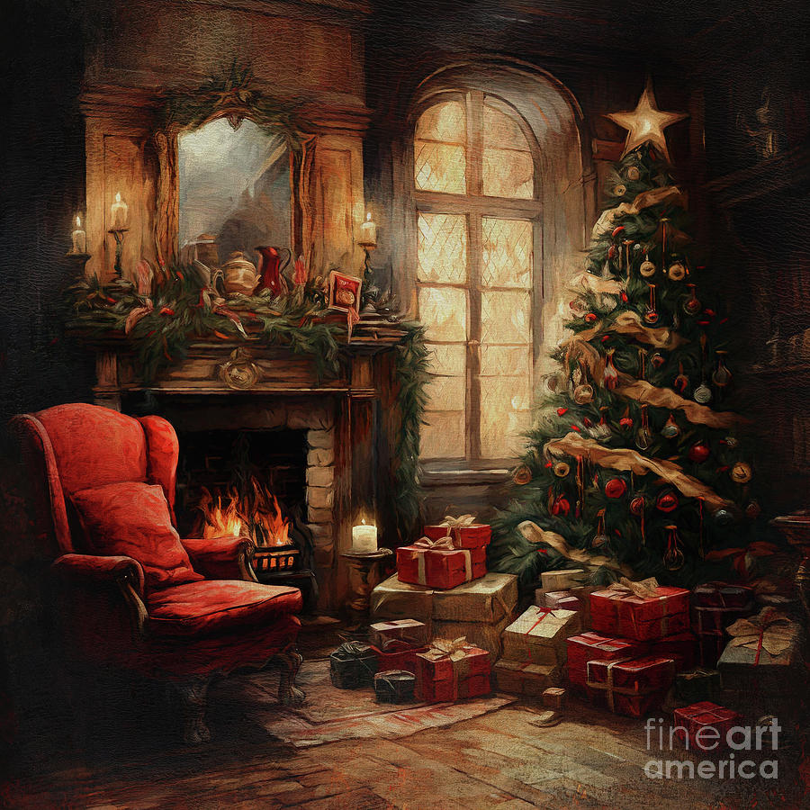 Home For The Holidays Digital Art by Maria Angelica Maira