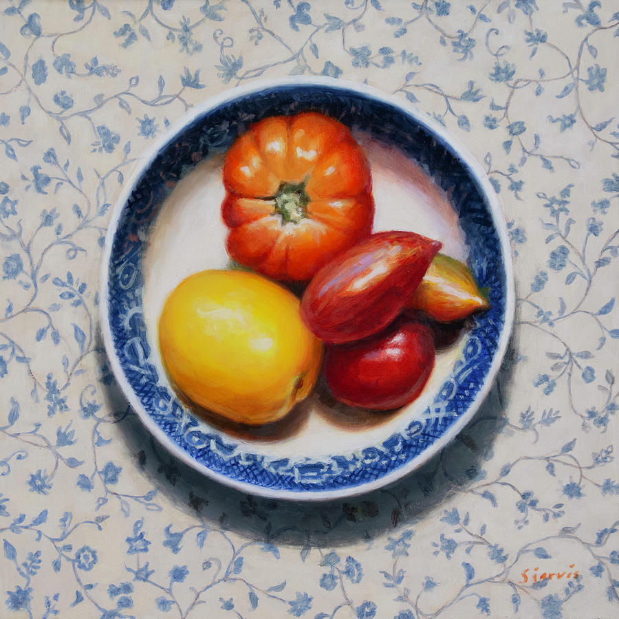 Tomato Painting - Home Grown Tomatoes by Susan N Jarvis