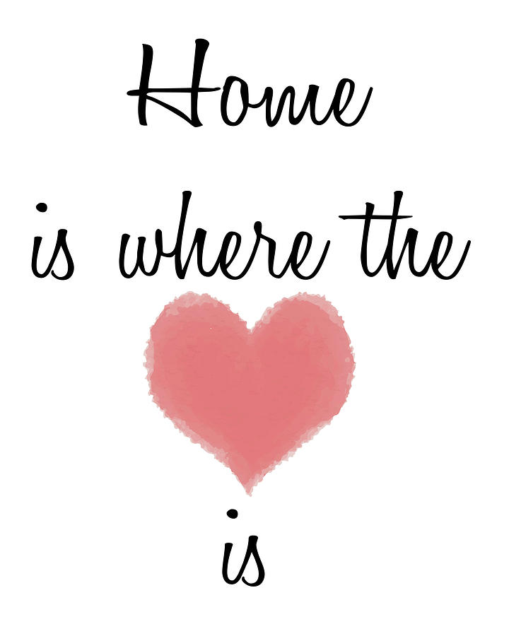 Home Heart Mixed Media by Carole Martindale Fine Art America