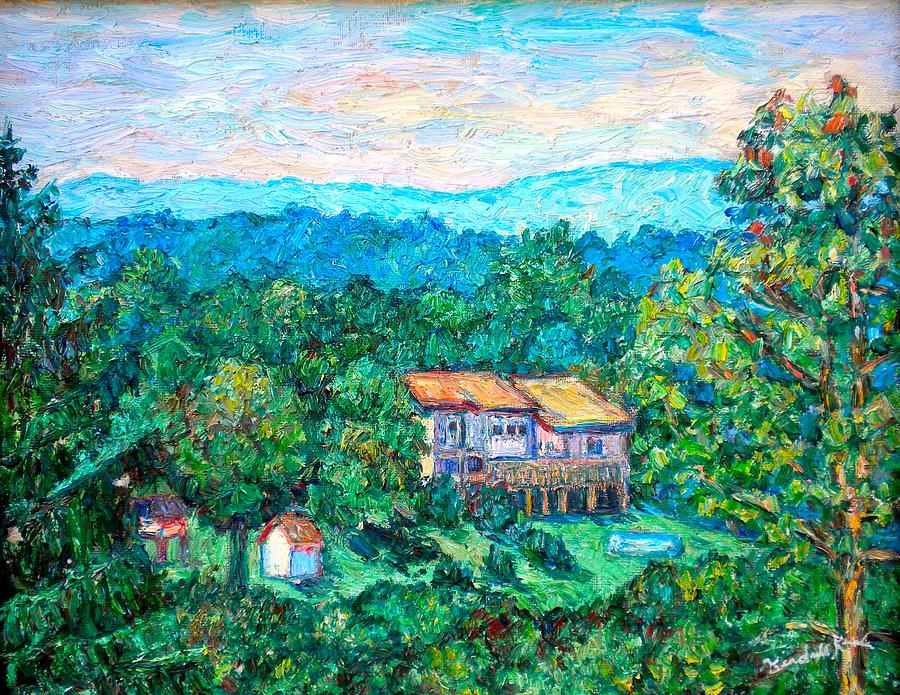 Home in the Hills Painting by Kendall Kessler