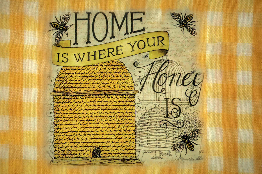 Insects Photograph - Home is Where Your Honey Is by Donna Kennedy