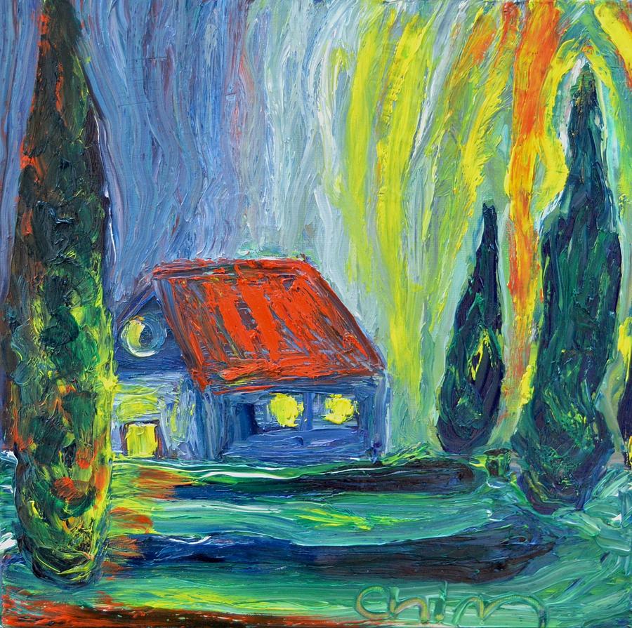 Home lights Painting by Chiara Magni
