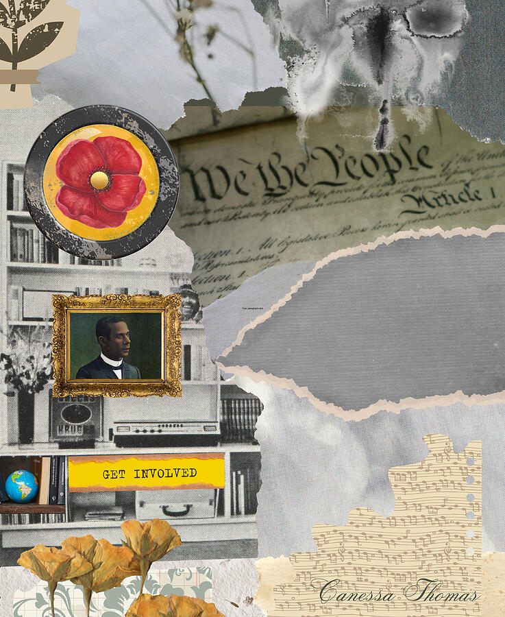 Home of the Brave Mixed Media by Canessa Thomas Home of the Brave Mixed Media by Canessa Thomas