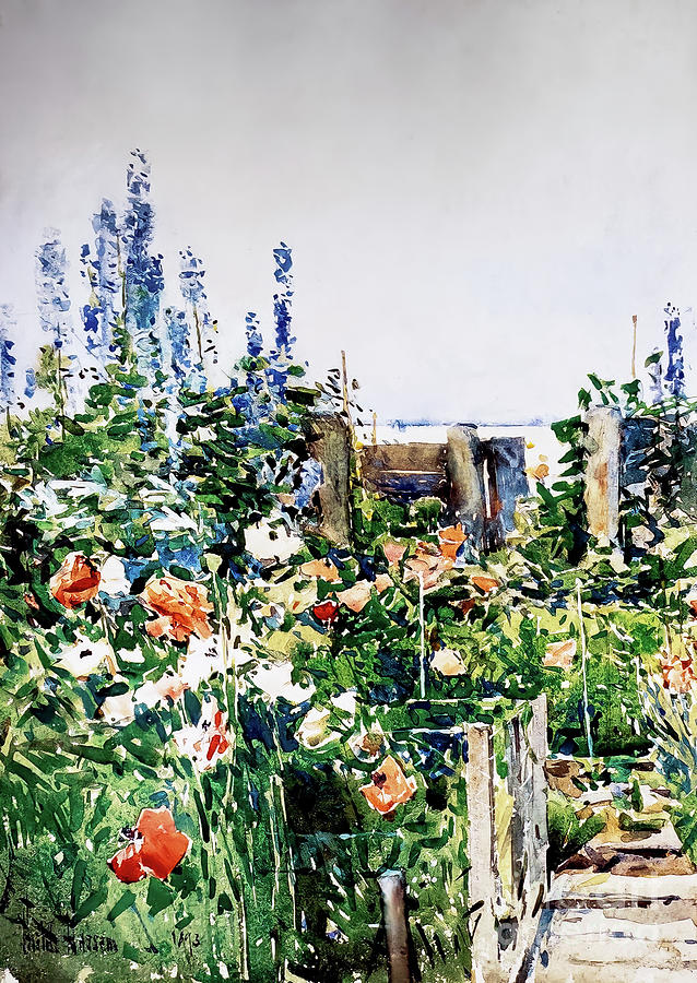 Home of the Hummingbirds by Childe Hassam 1893 Painting by Childe Hassam