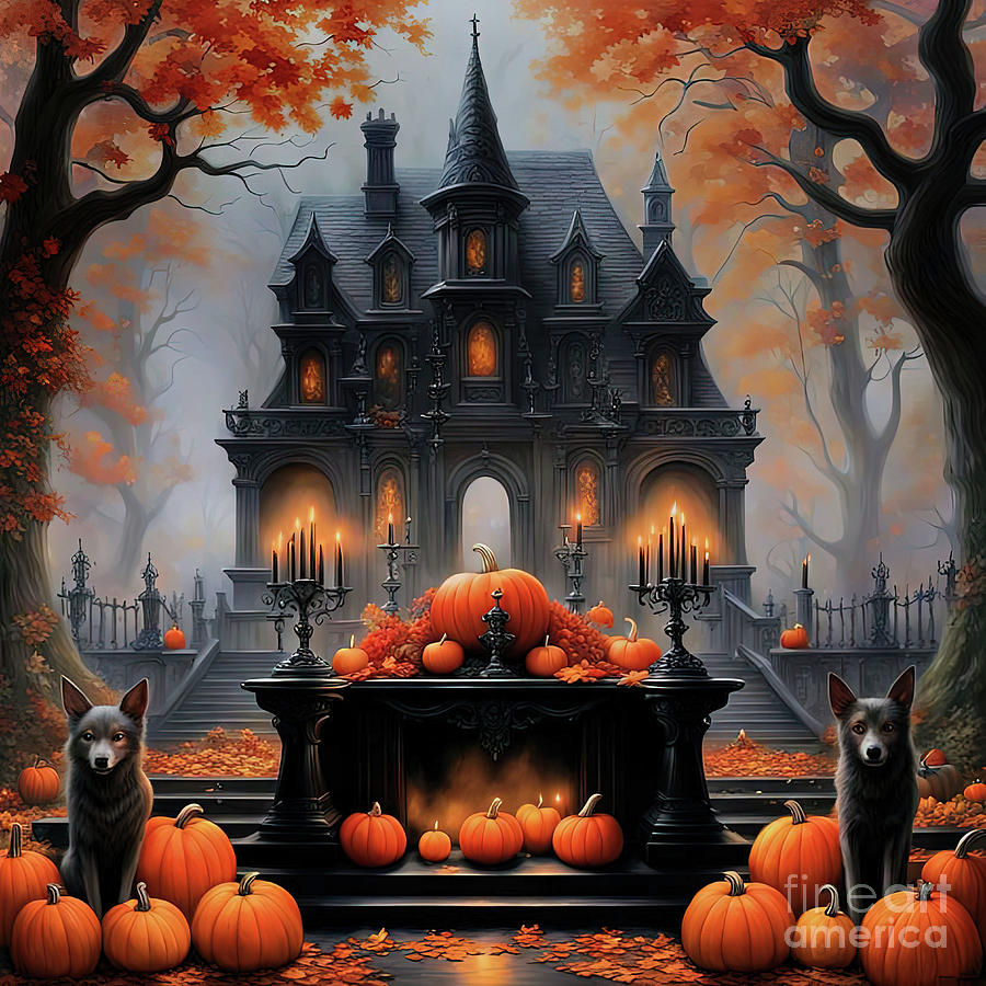 Home of the Witch  Digital Art by Elaine Manley