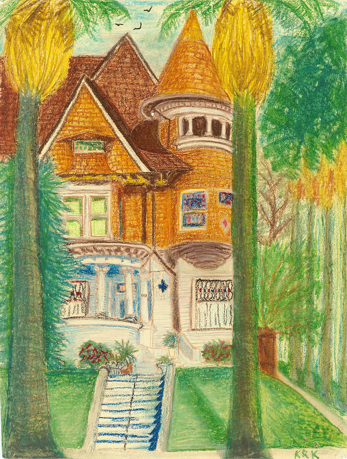 Home on A Hill Drawing by Karl Kasmire Fine Art America