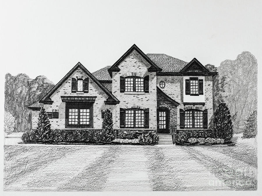 Home Portrait 3033 Drawing
