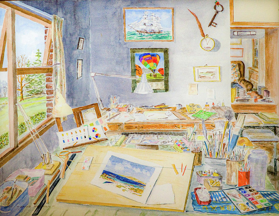 Home Studio Painting by Rob Hemphill