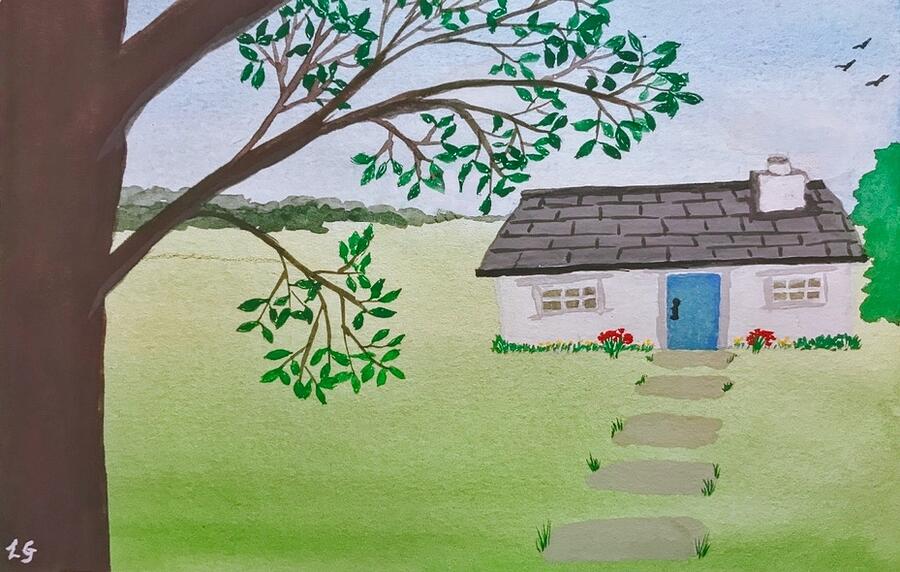 Home Sweet Home Painting by Linda Gemmill Home Sweet Home Painting by Linda Gemmill