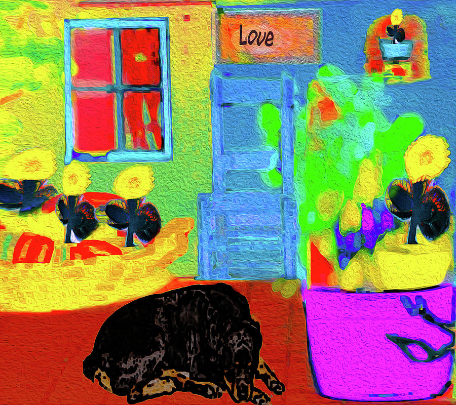 Home Sweet Home Painting 5 Digital Art by Miss Pet Sitter