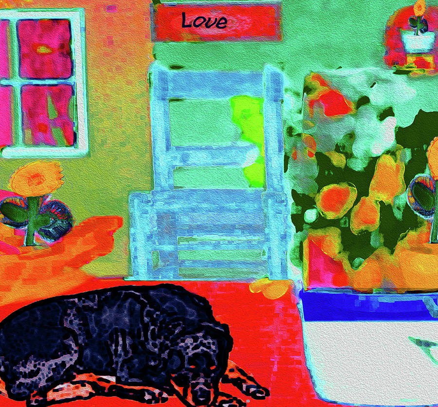 Home Sweet Home Painting 6 Digital Art by Miss Pet Sitter
