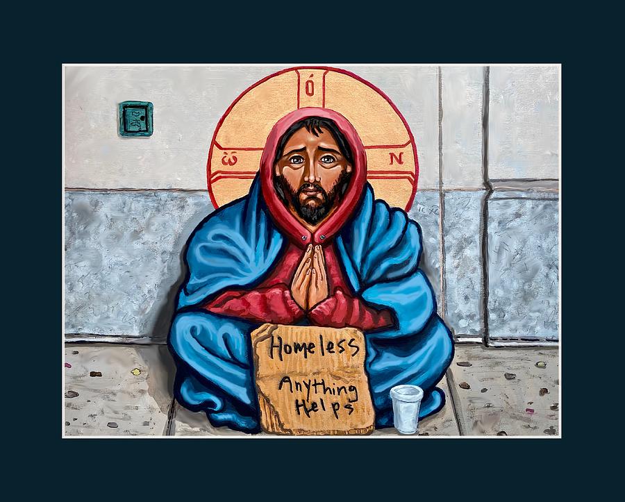 Mural Painting - Homeless Christ by Kelly Latimore