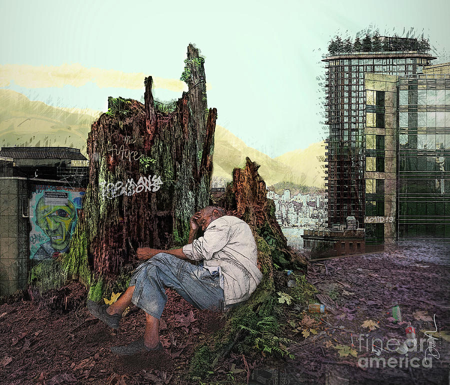 Homeless Digital Art by Deb Nakano