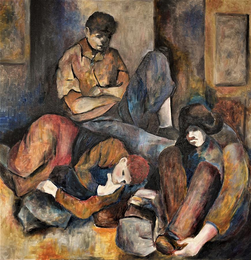 Homeless Trinity Painting by Francesca Schomberg