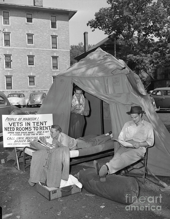 Homeless World Ward Two Veterans Photograph