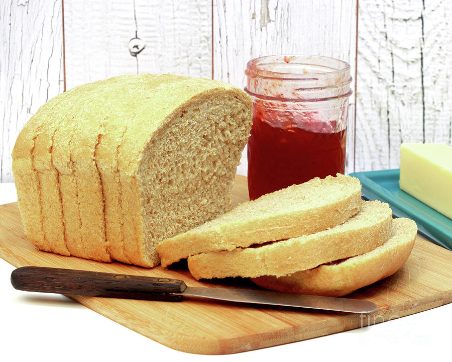 Homemade Bread and Jam Photograph by Pattie Calfy