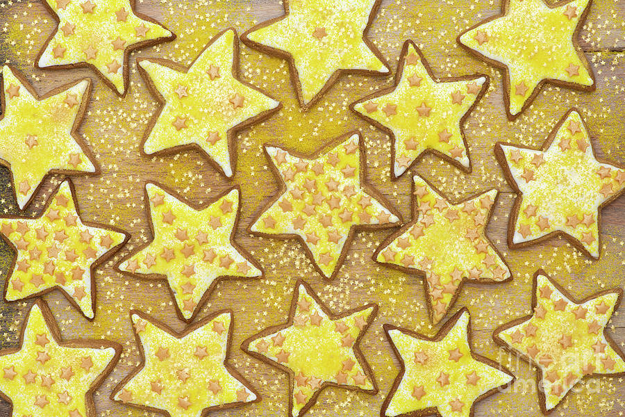 Homemade Christmas Star Biscuits Photograph by Tim Gainey