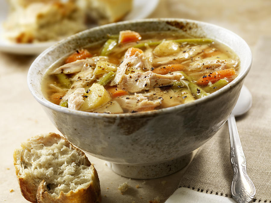 Homemade Turkey Soup Photograph by LauriPatterson