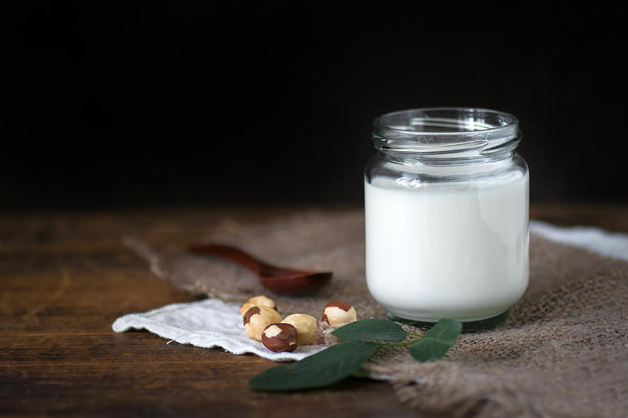 Homemade yogurt in jar Photograph by Arx0nt