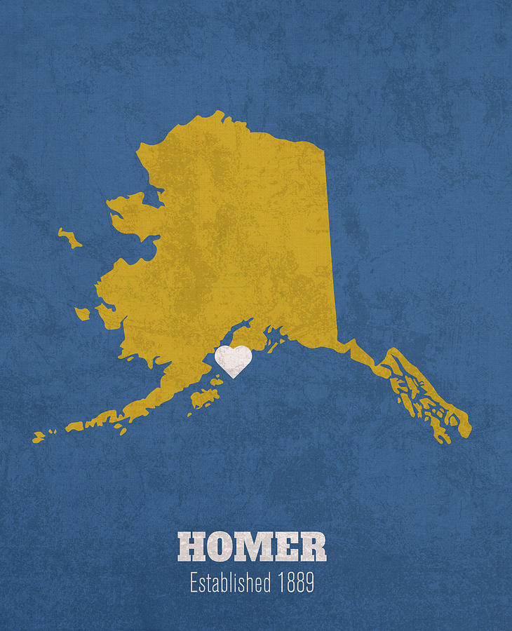 Homer Alaska City Map Founded 1889 University Of Alaska Fairbanks Color   Homer Alaska City Map Founded 1889 University Of Alaska Fairbanks Color Palette Design Turnpike 