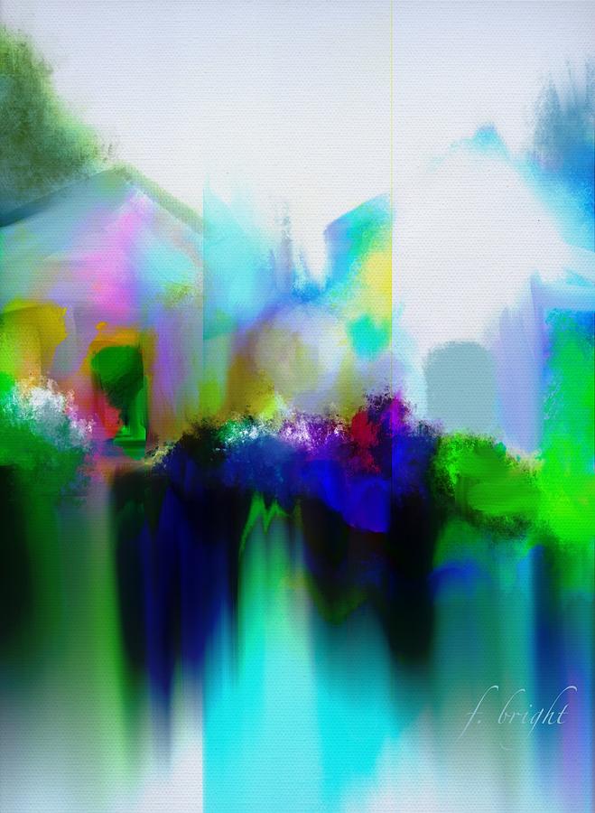 Homes and Lagoon Digital Art by Frank Bright