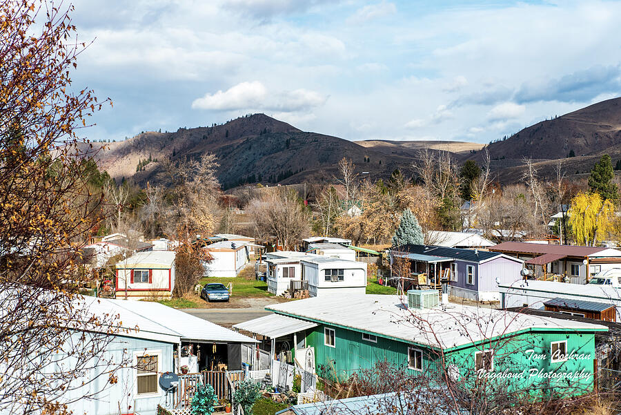 Homes Beneath Shadowed Hills Photograph by Tom Cochran