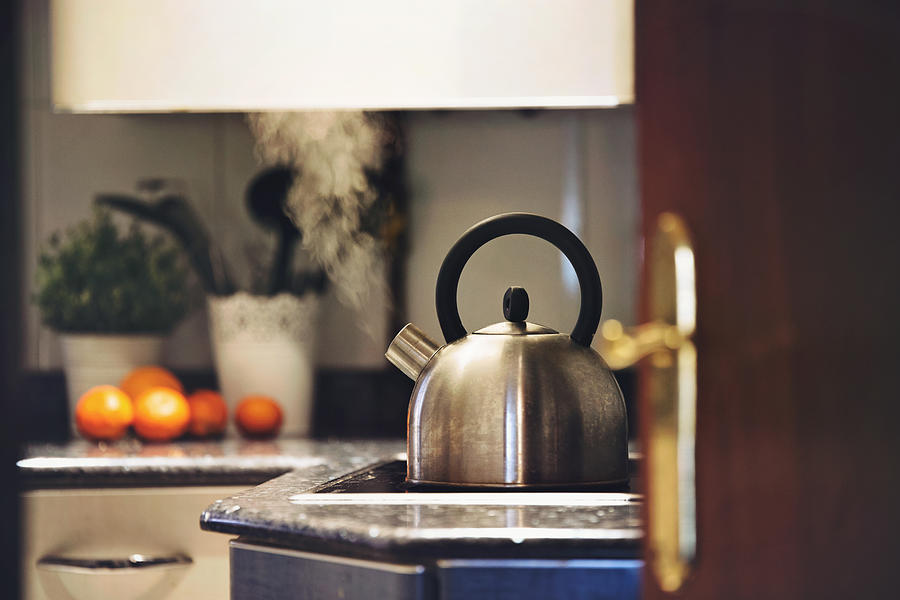 Homes warmth. Steam coming out of a kettle Photograph by Sol de Zuasnabar Brebbia