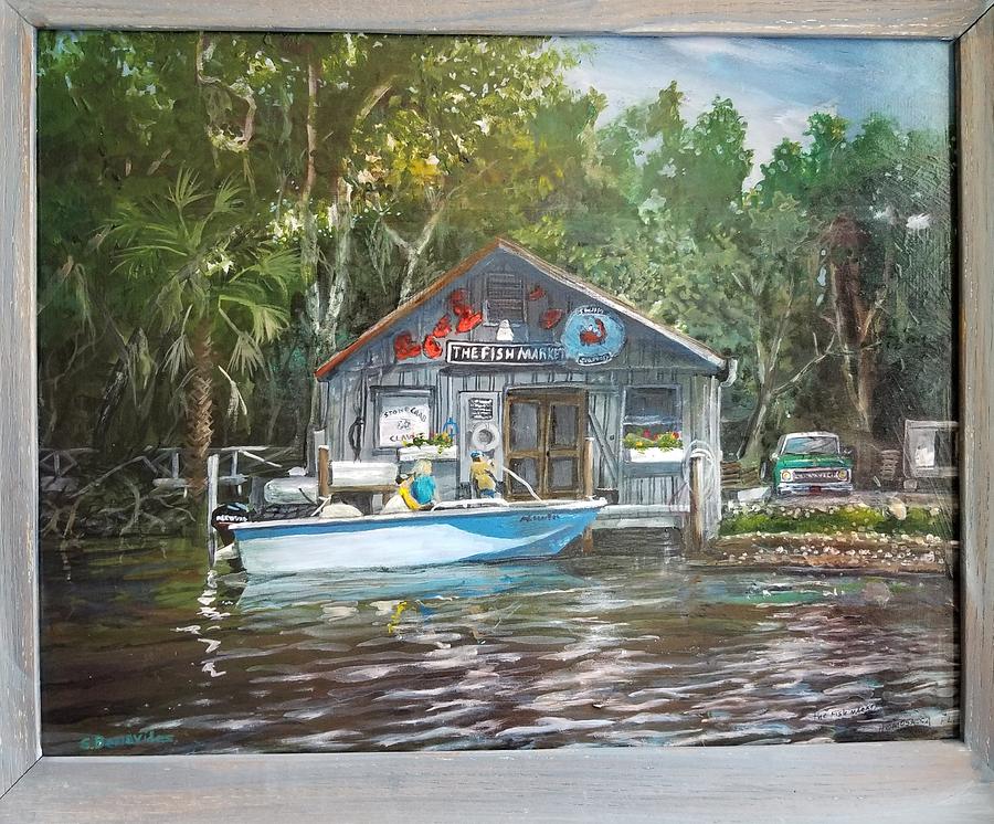 Homosassa seafood market Painting by Steve Benevides Fine Art America