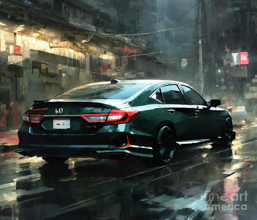 Honda Accord 2022 Cars Road Mixed Media by Cortez Schinner - Fine Art ...