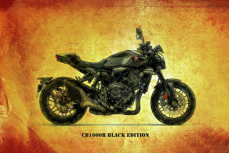 Honda CB1000R Black Edition Digital Art by Roger Lighterness