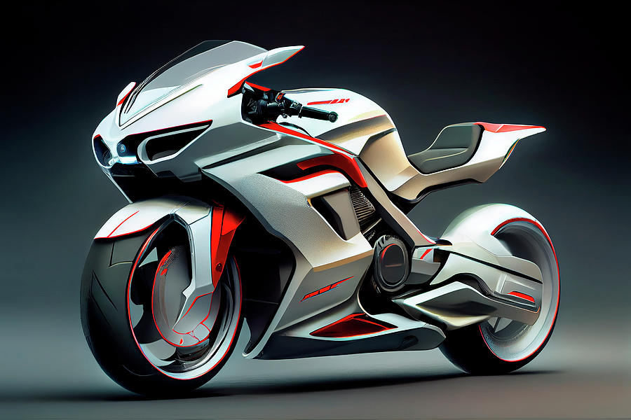 Honda Motorcycle Future Concept Art Digital Art by Tim Hill - Fine Art ...