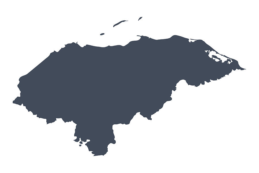 Honduras country map Drawing by Mattjeacock