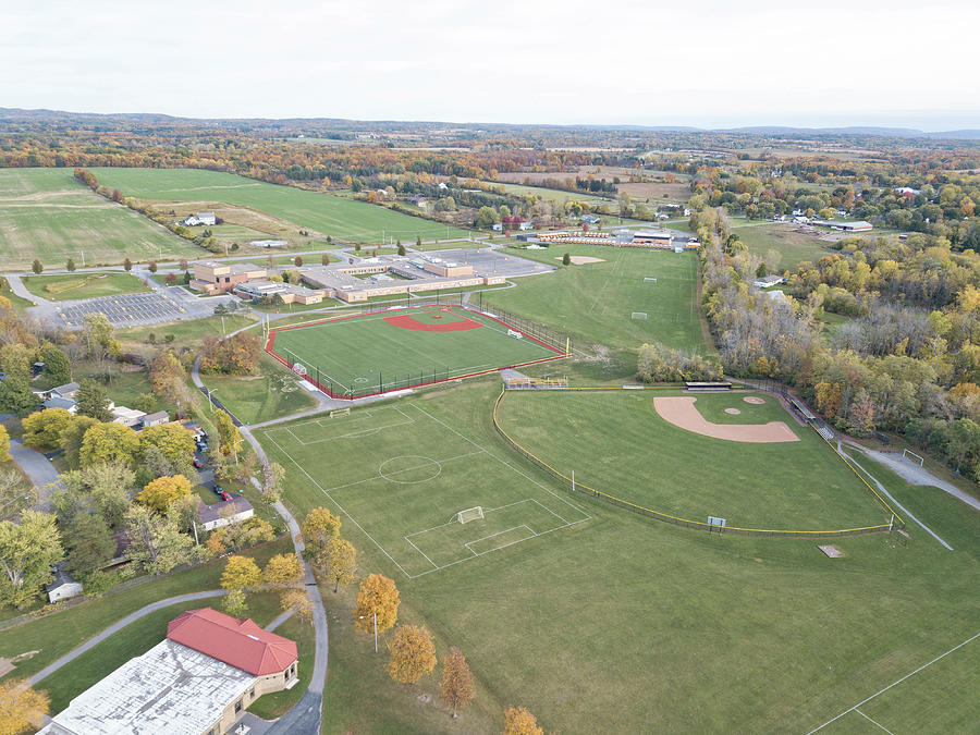 Honeoye Falls-Lima High School Campus Photograph by Ray Sheley - Fine