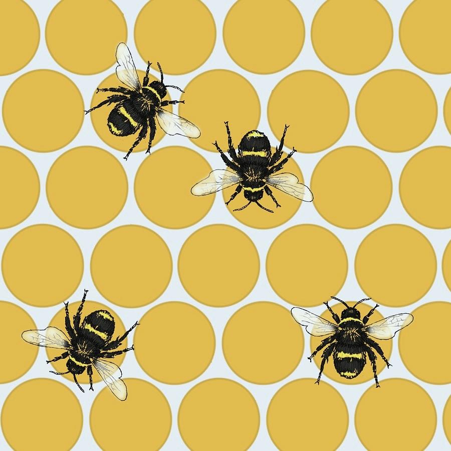 Honey bee Digital Art by Konni Jensen