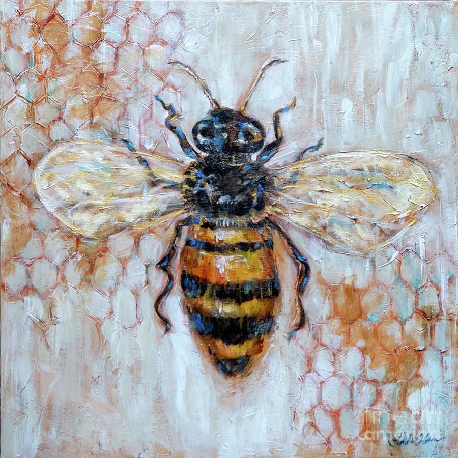 Honey Bee Painting by Linda Olsen - Fine Art America