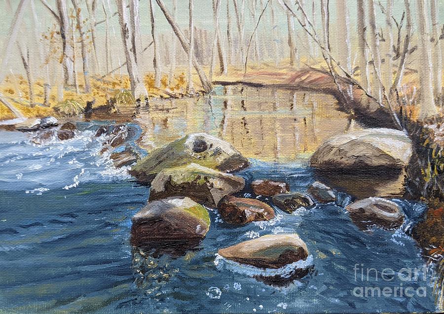 Honey Creek Painting by Deborah Bergren