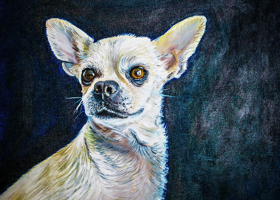 Honey Dog Painting by Rowan Lyford
