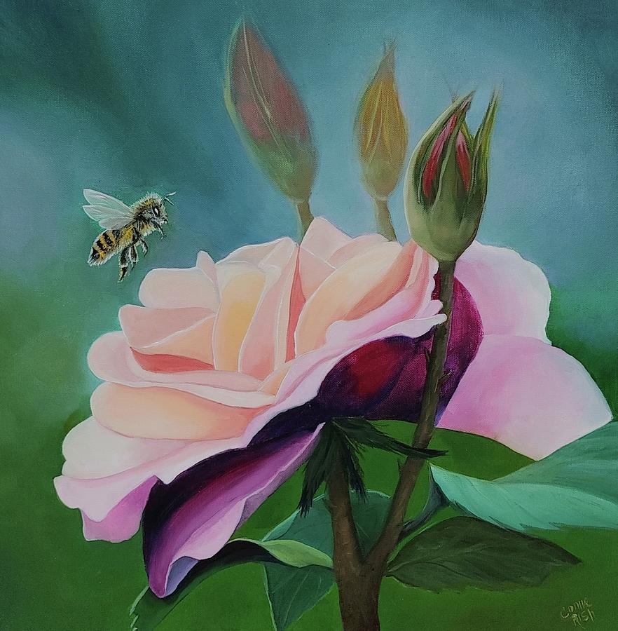 Honey Rose Painting by Connie Rish